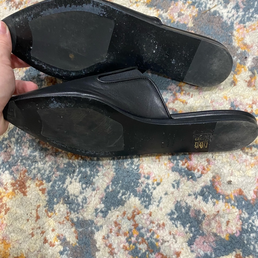 Jenni Kayne - Black Leather Mules - Picture 3 of 5